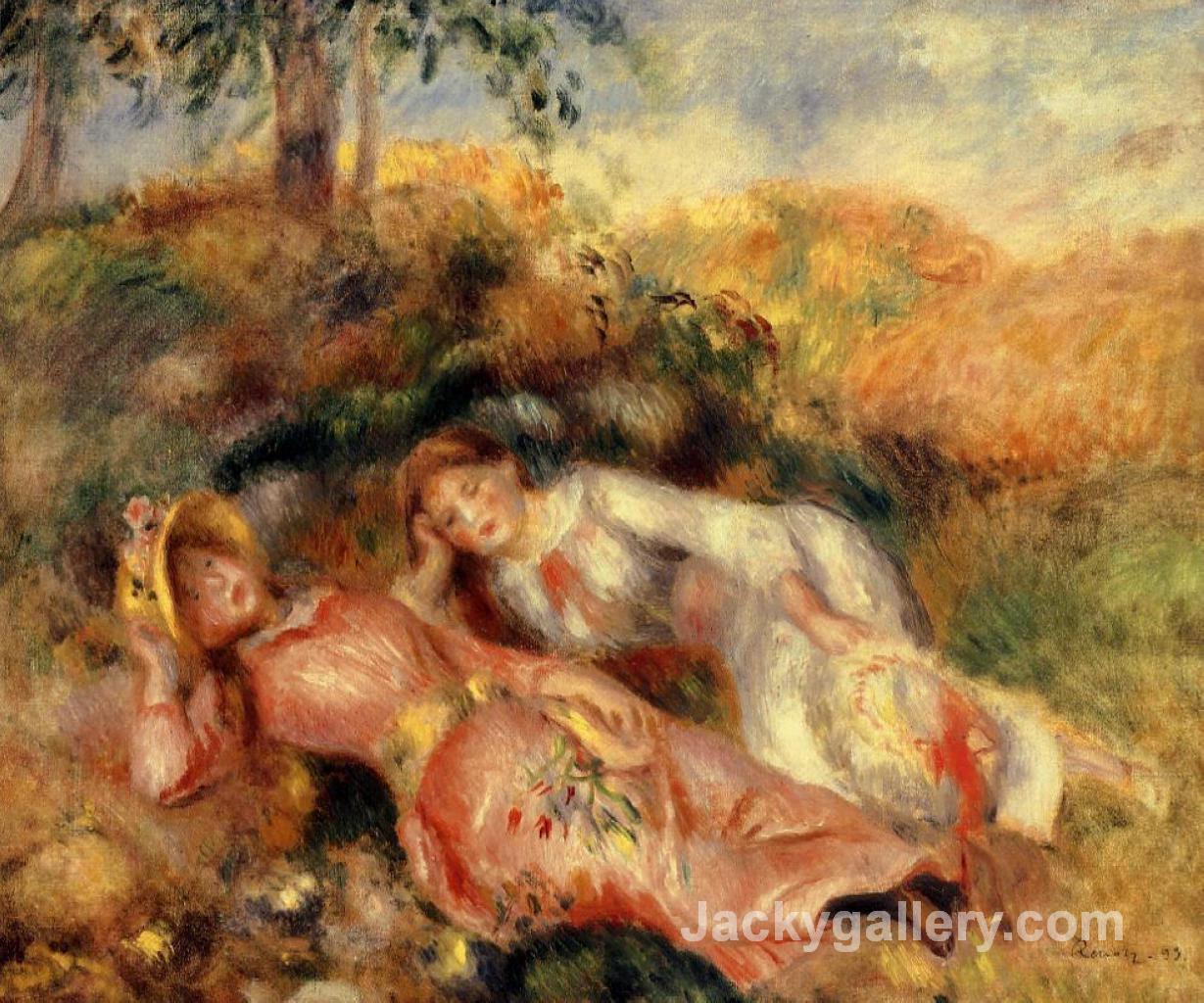 Reclining Women by Pierre Auguste Renoir paintings reproduction